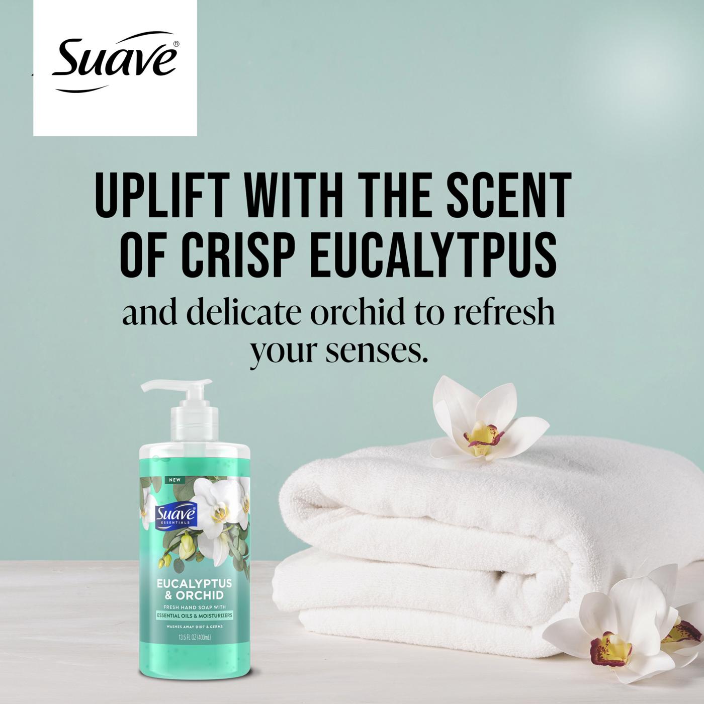 Suave Essentials Fresh Hand Soap - Eucalyptus & Orchid; image 3 of 7