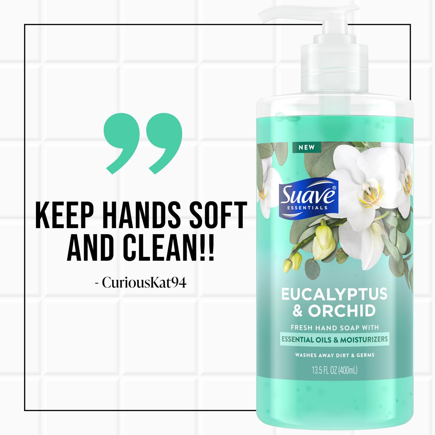 Suave Essentials Fresh Hand Soap - Eucalyptus & Orchid; image 7 of 7