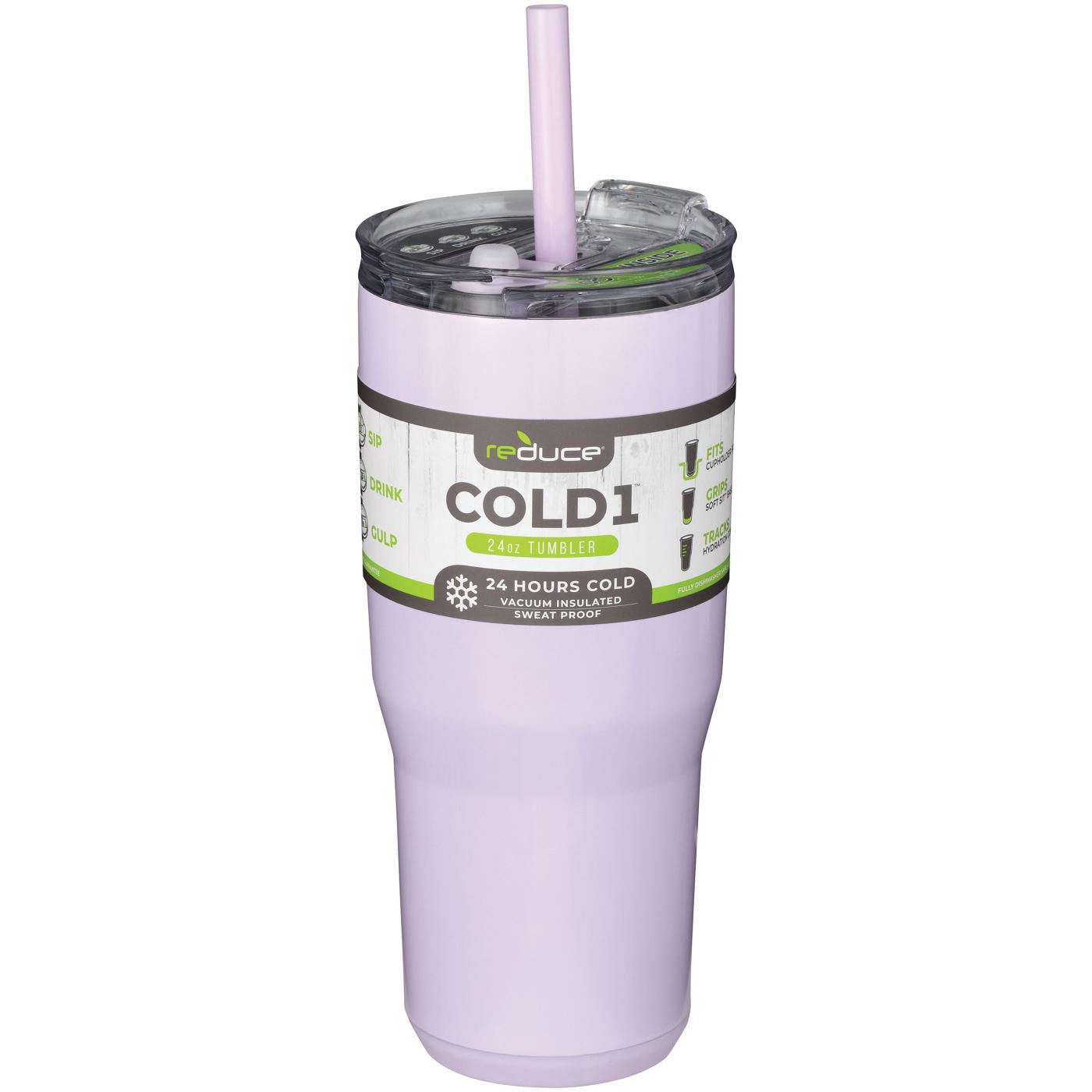 Reduce Cold1 Straw Tumbler - Lilac Bud; image 2 of 2