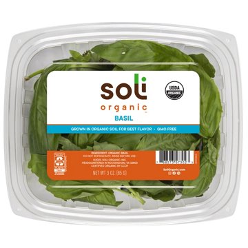 Soli Organic Fresh Basil, 3 oz
