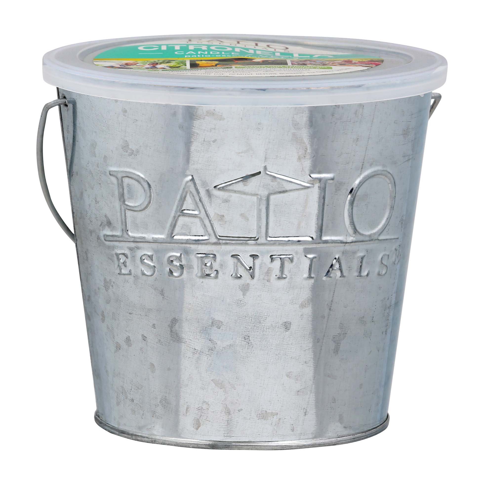 Patio Essentials Galvanized Bucket Citronella Candle Shop Insect