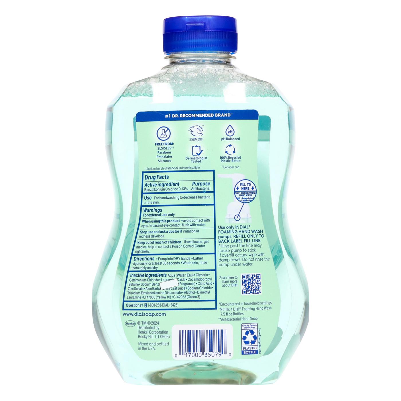 Dial Antibacterial Foaming Hand Wash Refill - Fresh Pear; image 2 of 2