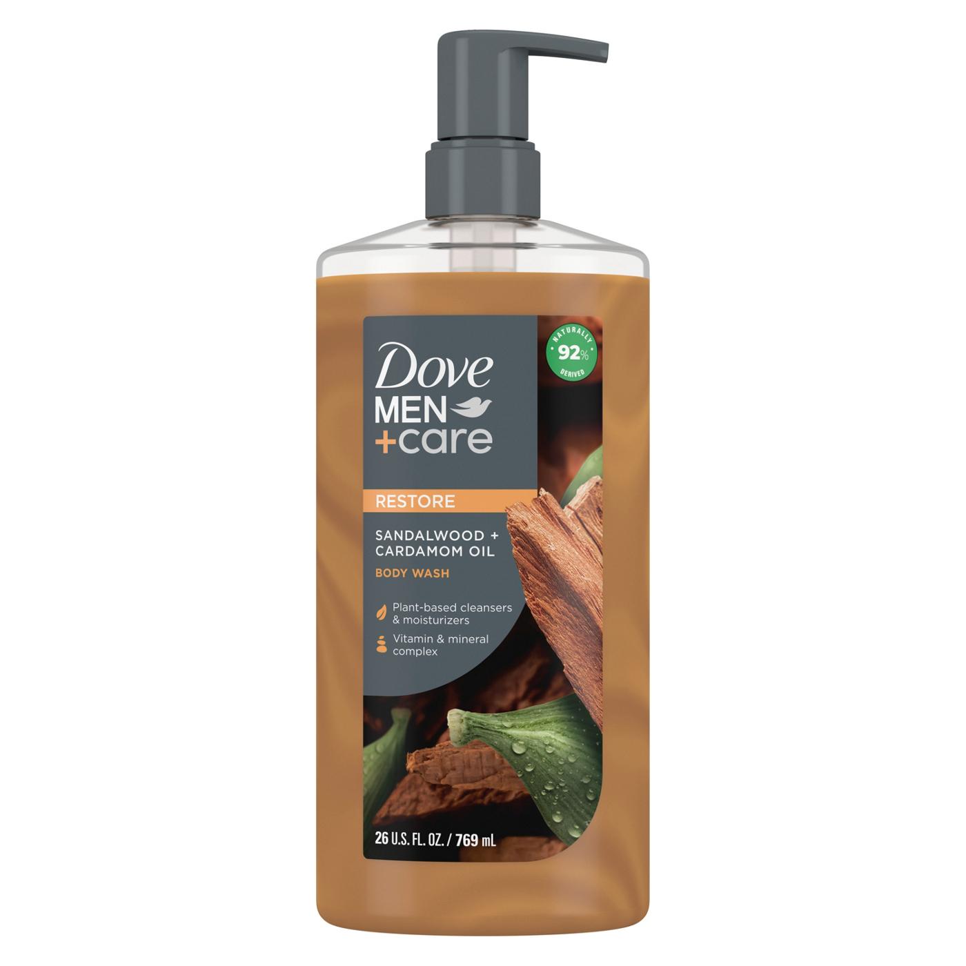 Dove Men+Care Restore Body Wash - Sandalwood + Cardamom Oil ; image 1 of 2