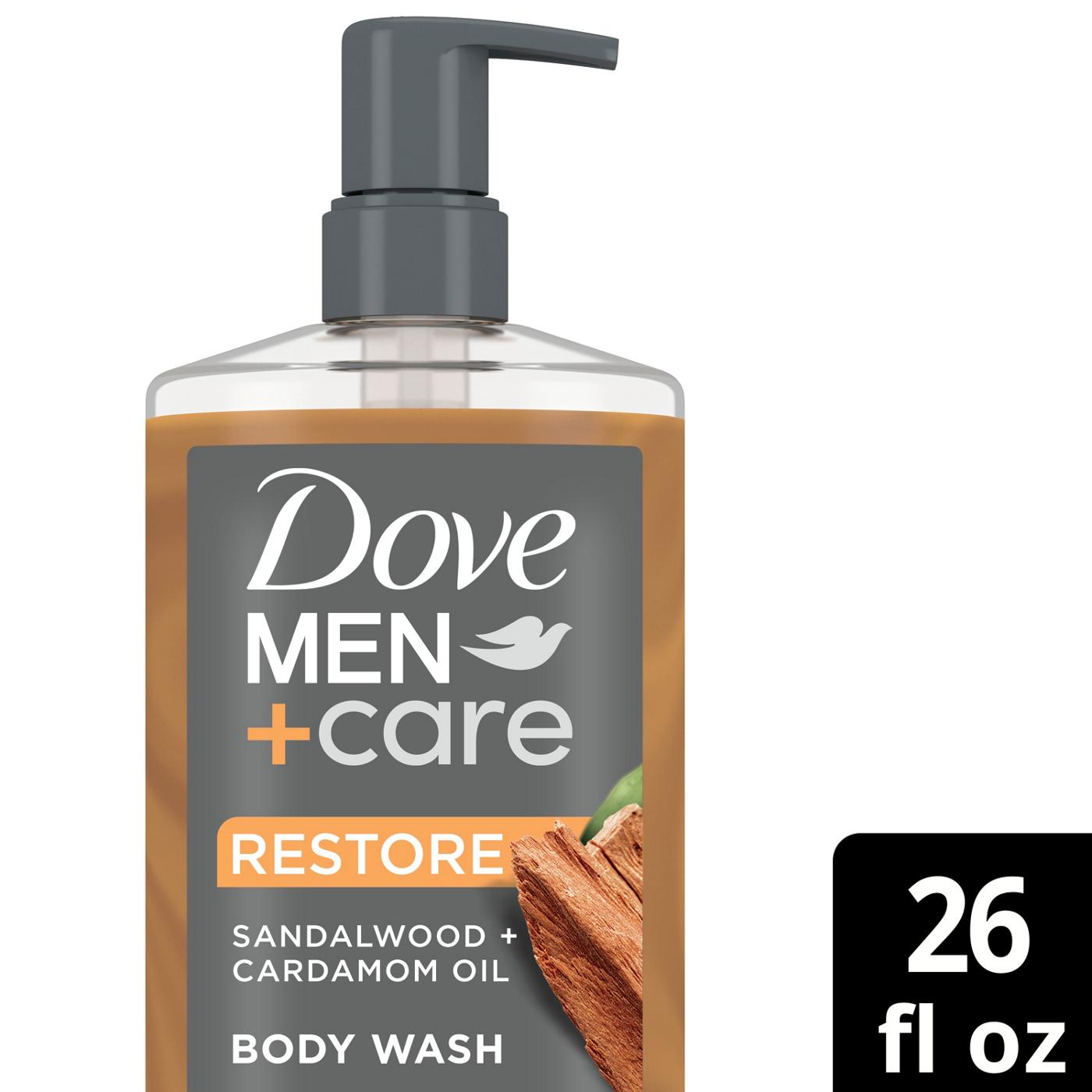Dove Men+Care Care Restore Body Wash - Sandalwood + Cardamom Oil; image 2 of 3
