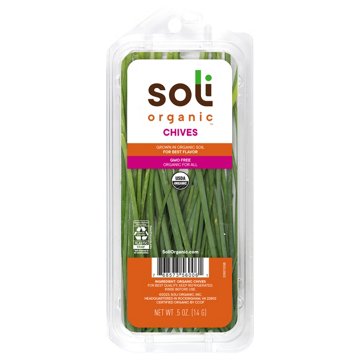 Soli Organic Fresh Chives, 0.5 oz