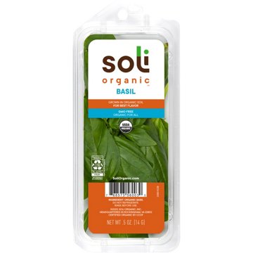 Soli Organic Fresh Basil, 0.5 oz