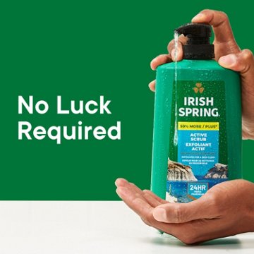 Irish Spring Moisturizing Face + Body Wash - Active Scrub
