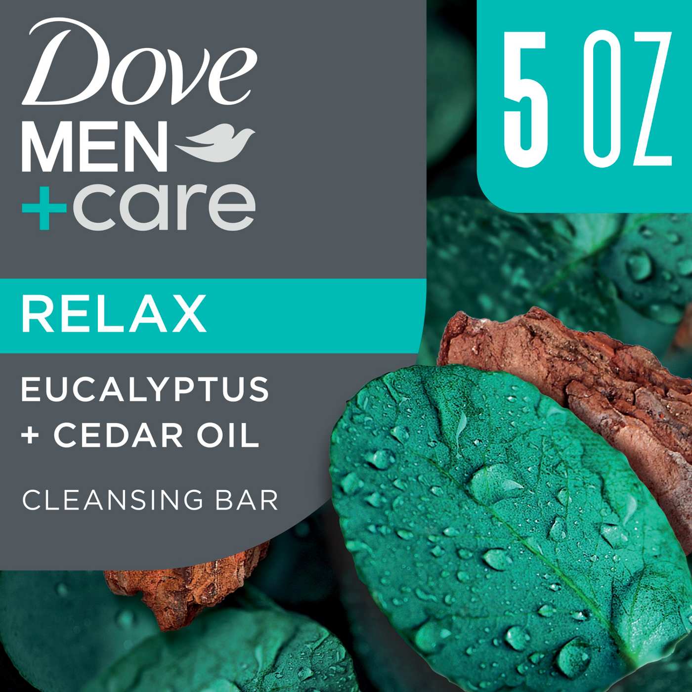 Dove Men+Care Natural Bar Soap Eucalyptus & Cedar Oil; image 2 of 4