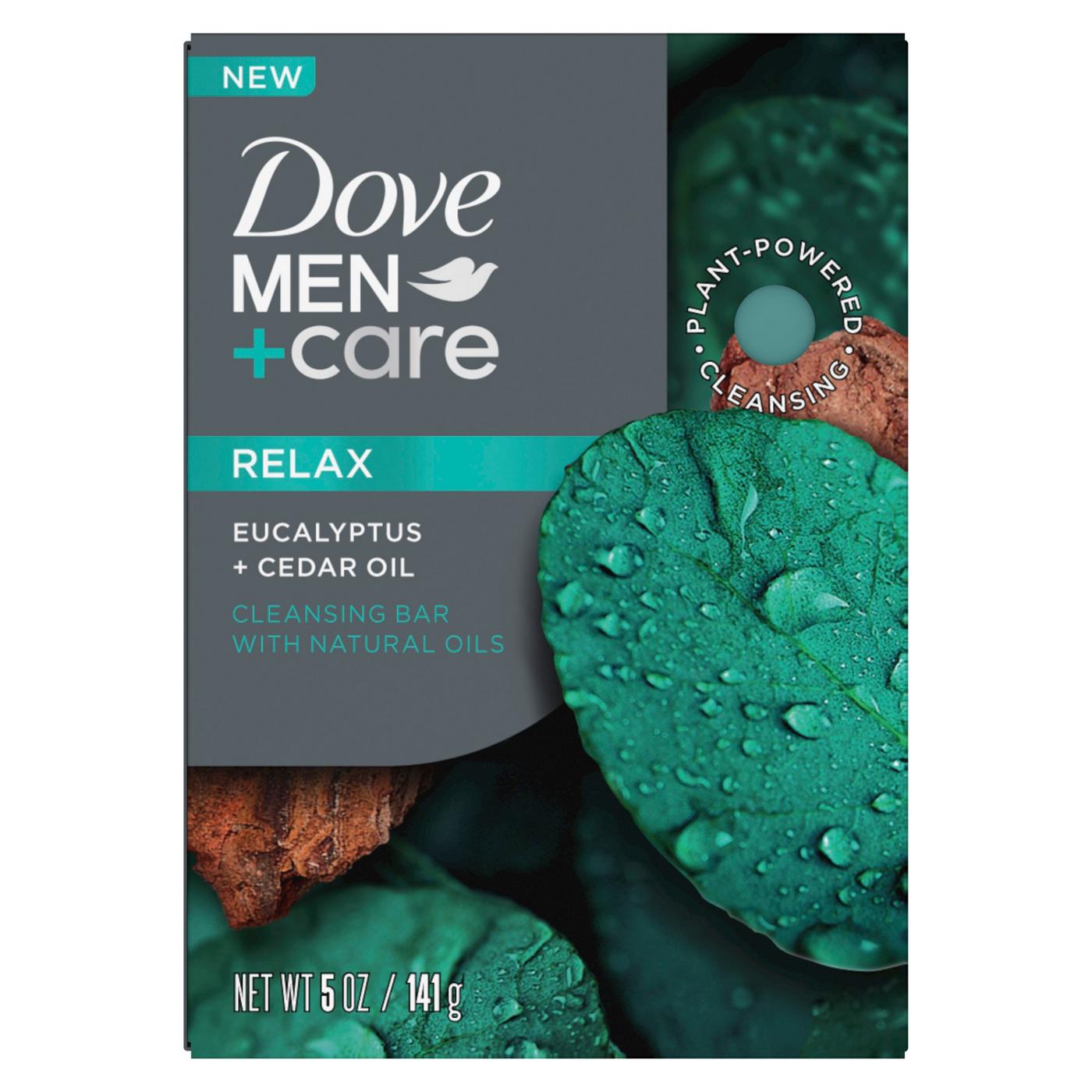 Dove Men+Care Natural Bar Soap Eucalyptus & Cedar Oil; image 4 of 4