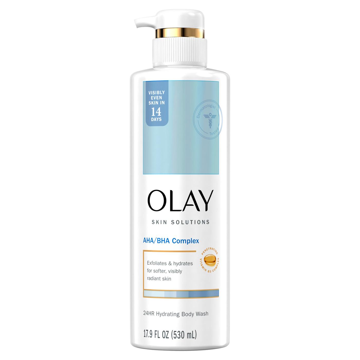 Olay Skin Solutions AHA/BHA Complex Hydrating Body Wash; image 1 of 10