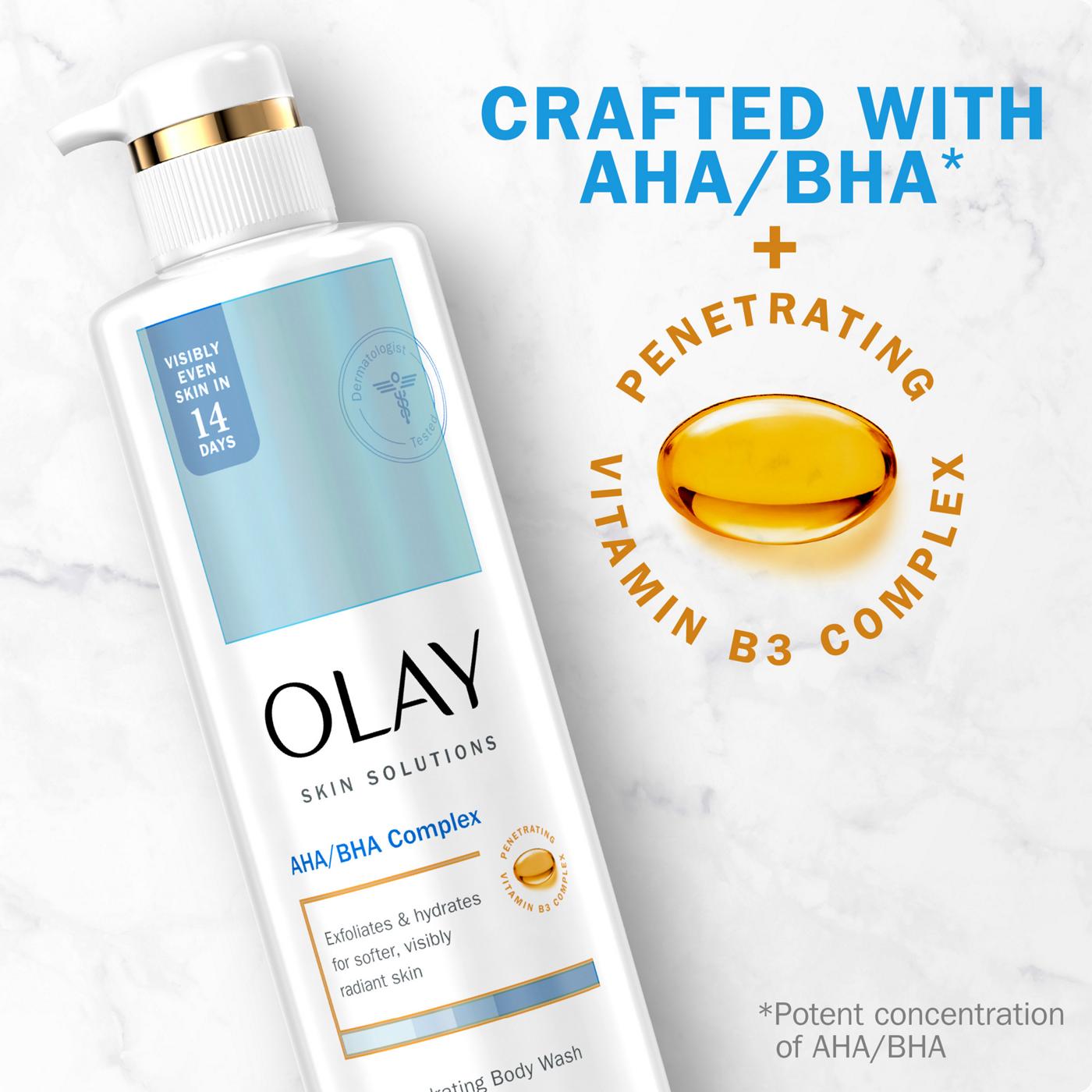 Olay Skin Solutions AHA/BHA Complex Hydrating Body Wash; image 5 of 10