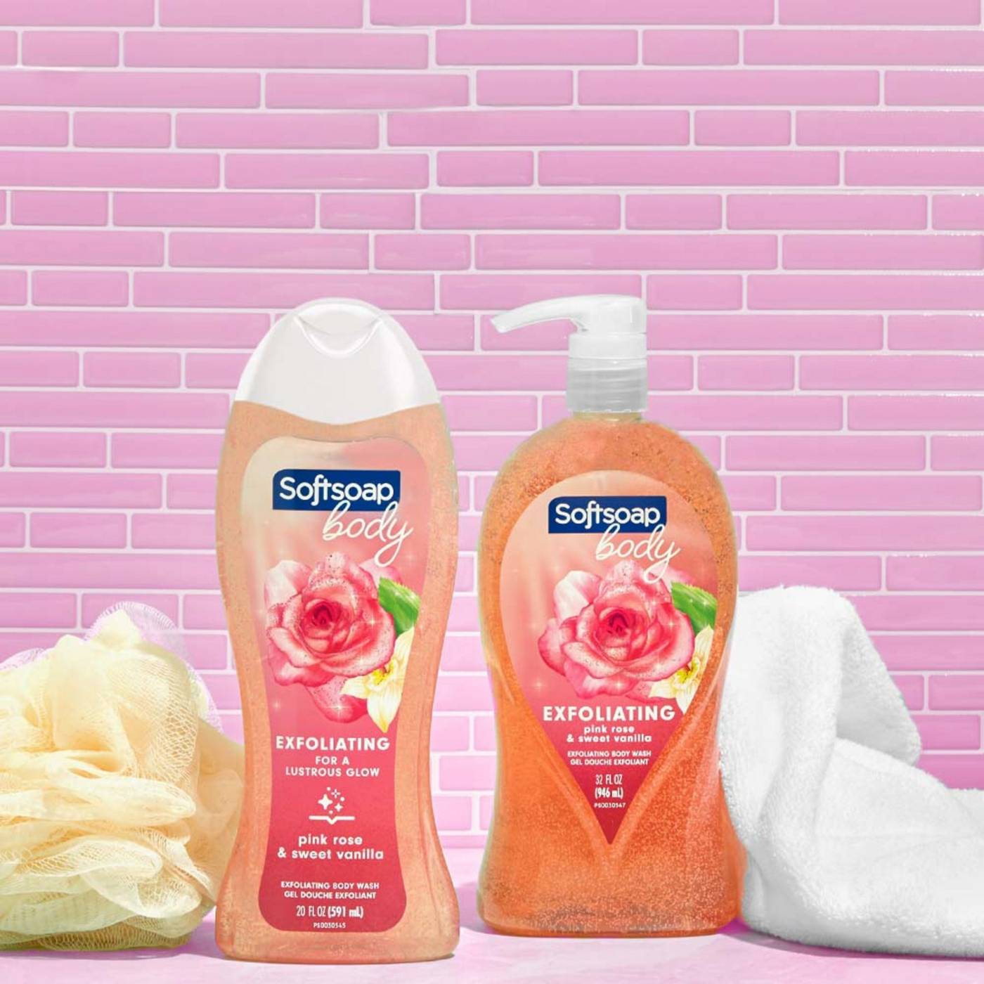 Softsoap Exfoliating Body Wash - Pink Rose & Sweet Vanilla ; image 5 of 9