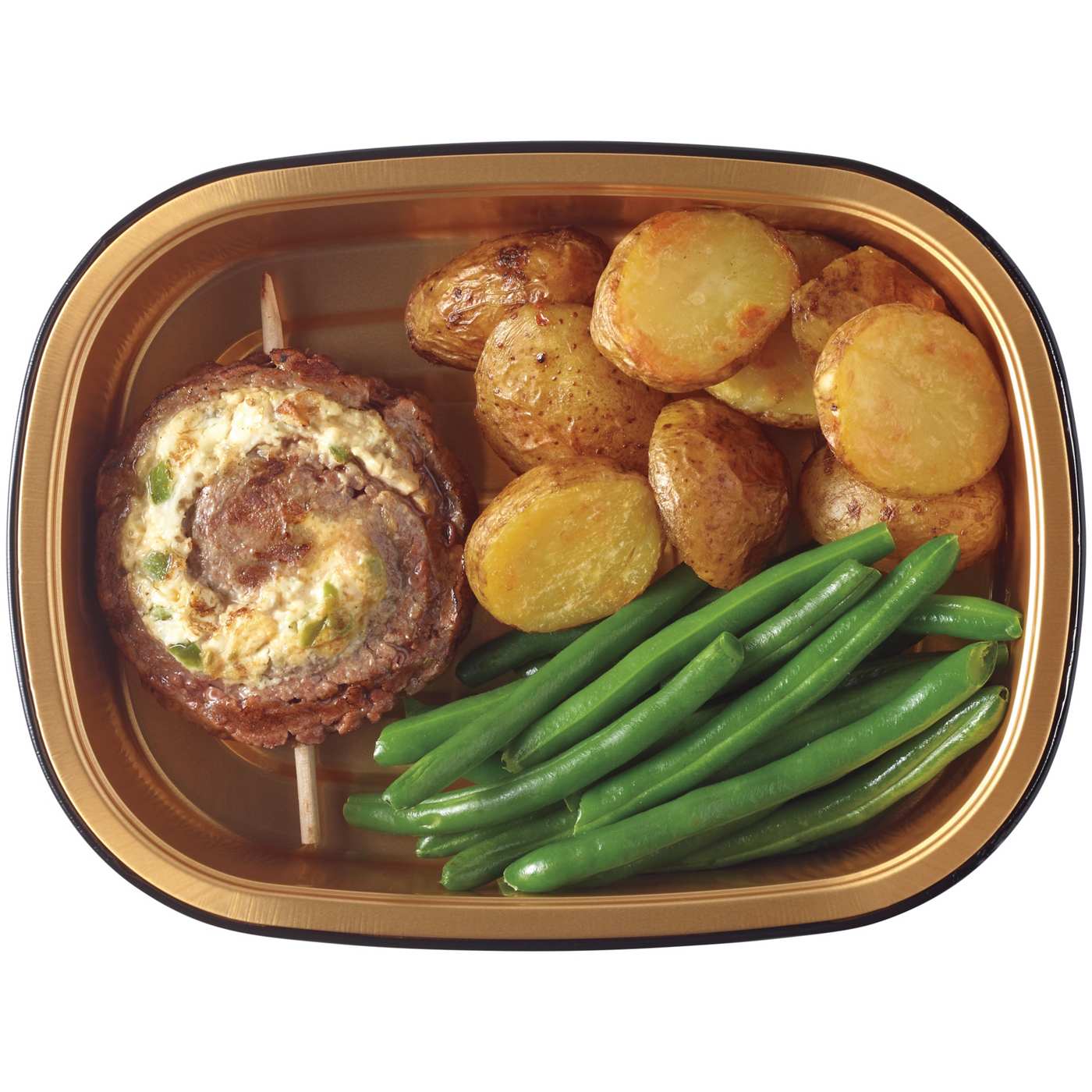 Meal Simple by H-E-B Jalapeño Popper-Stuffed Beef Flank Steak Pinwheel, Potatoes & Green Beans; image 2 of 4