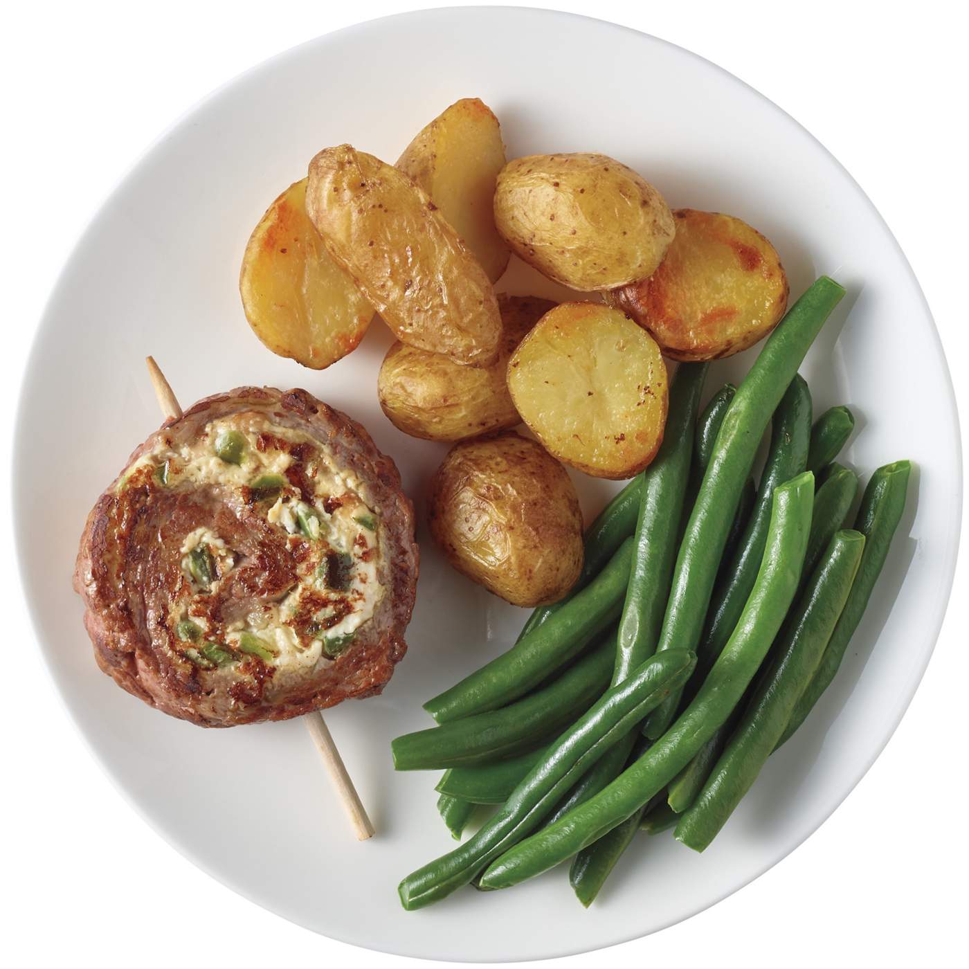 Meal Simple by H-E-B Jalapeño Popper-Stuffed Beef Flank Steak Pinwheel, Potatoes & Green Beans; image 4 of 4