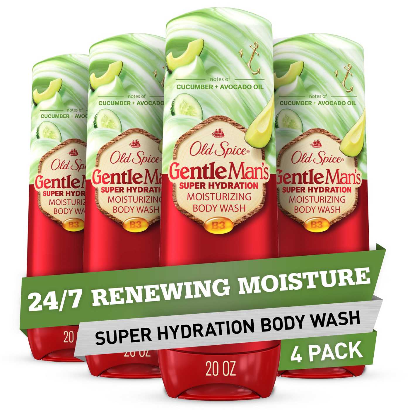 Old Spice GentleMan's Body Wash Cucumber + Avocado Oil; image 5 of 10