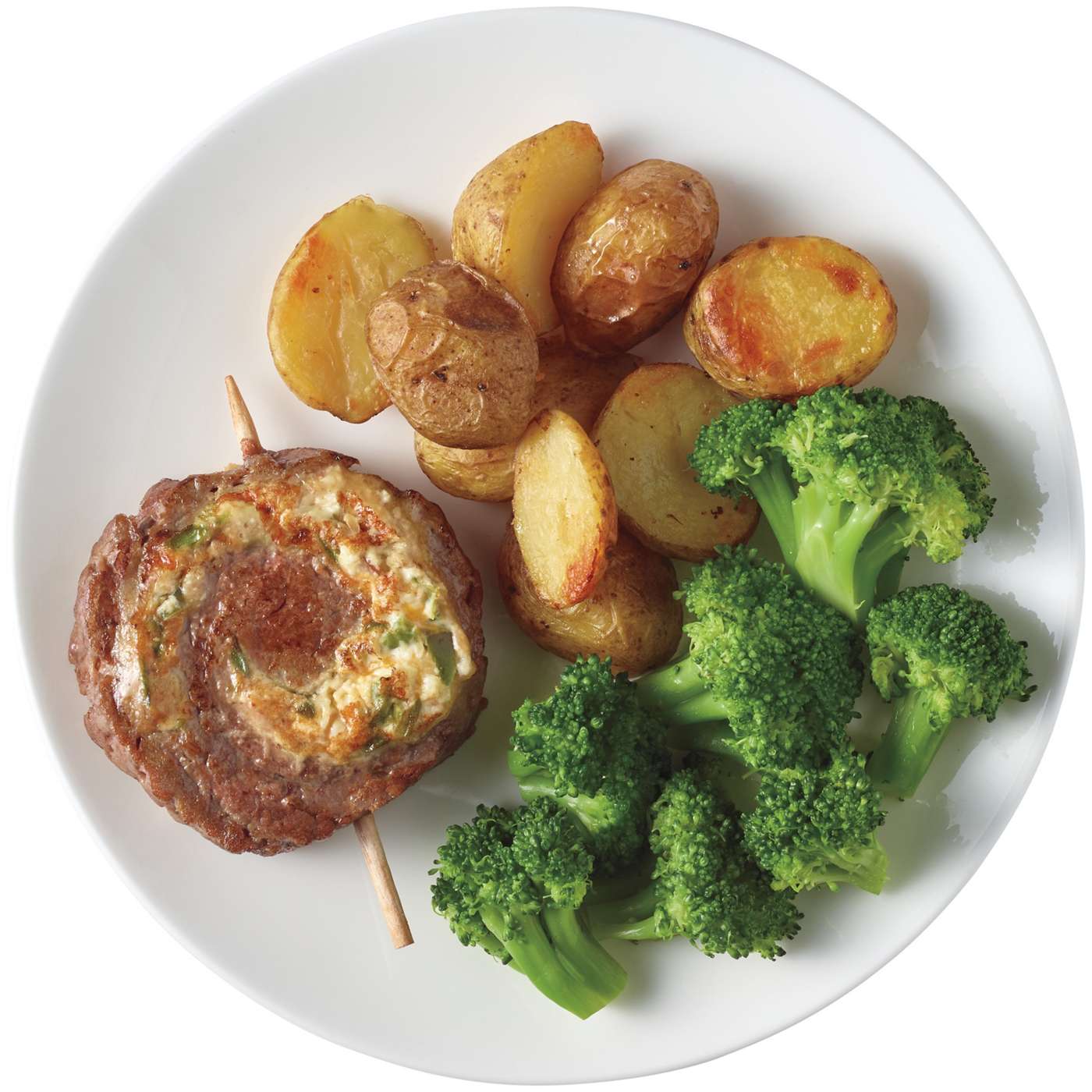 Meal Simple by H-E-B Jalapeno Popper-Stuffed Beef Flank Steak Pinwheel, Potatoes & Broccoli; image 4 of 4