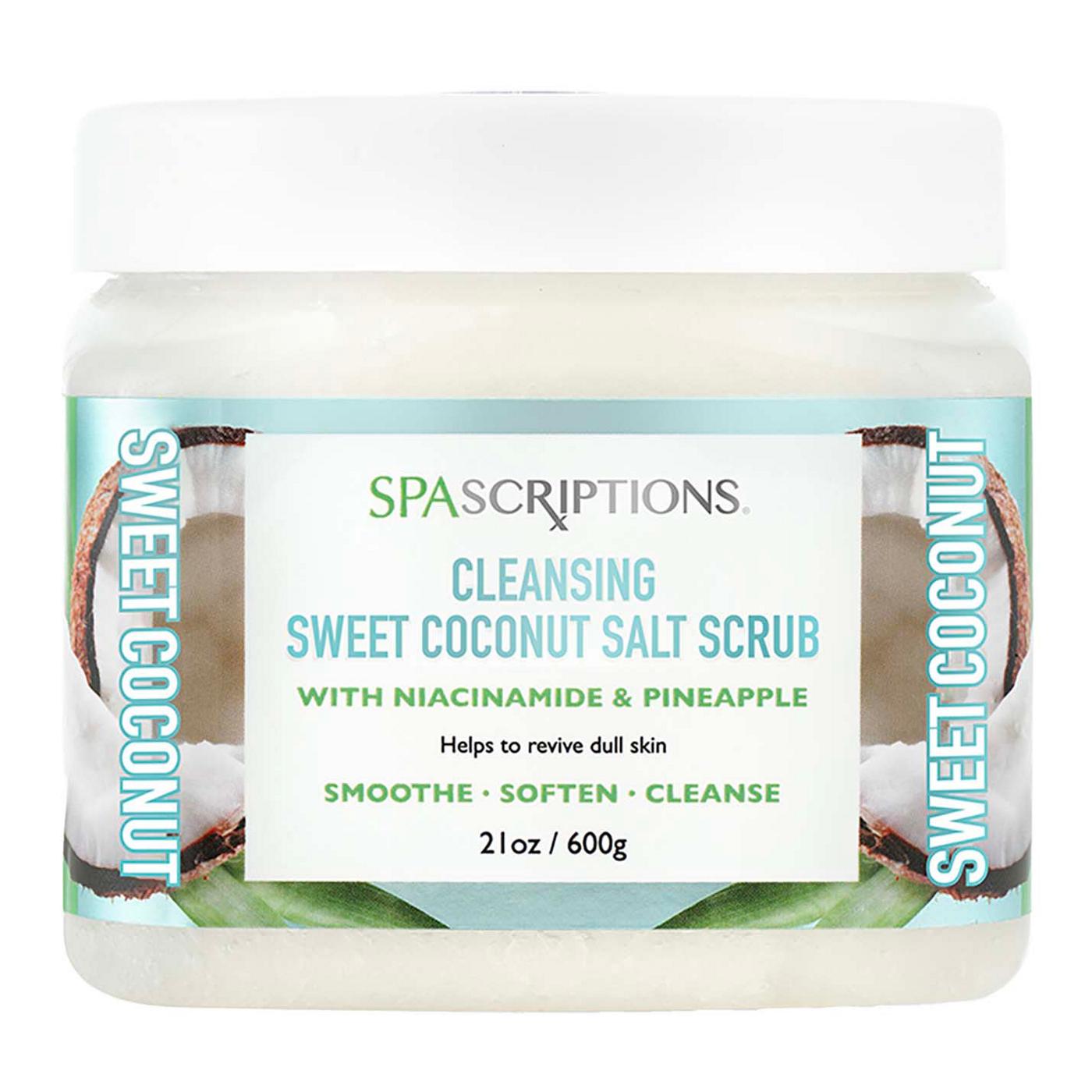 SpaScriptions Cleansing Salt Scrub - Sweet Coconut; image 1 of 5