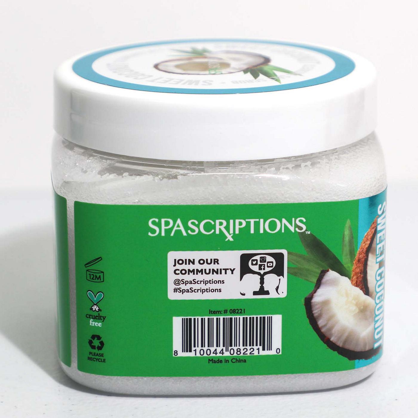 SpaScriptions Cleansing Salt Scrub - Sweet Coconut; image 2 of 5