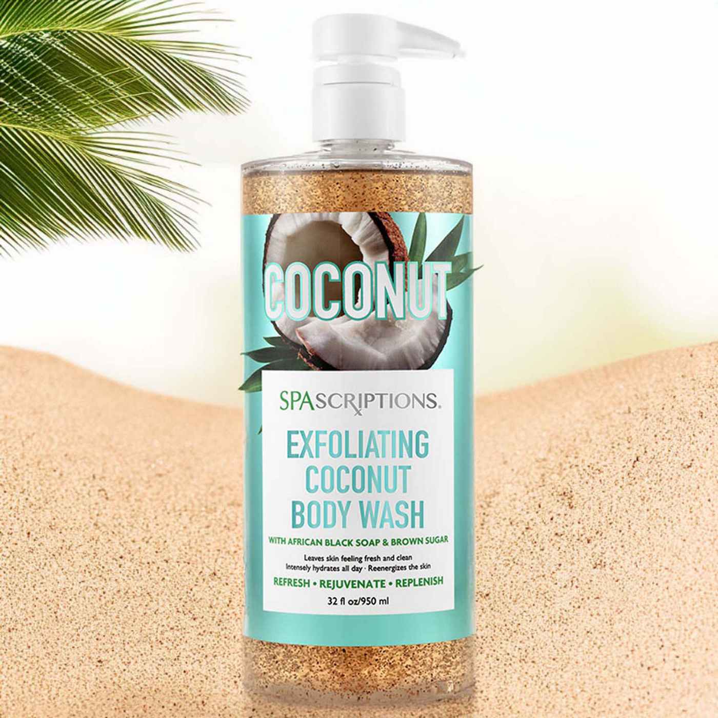 SpaScriptions Exfoliating Body Wash - Coconut; image 3 of 3