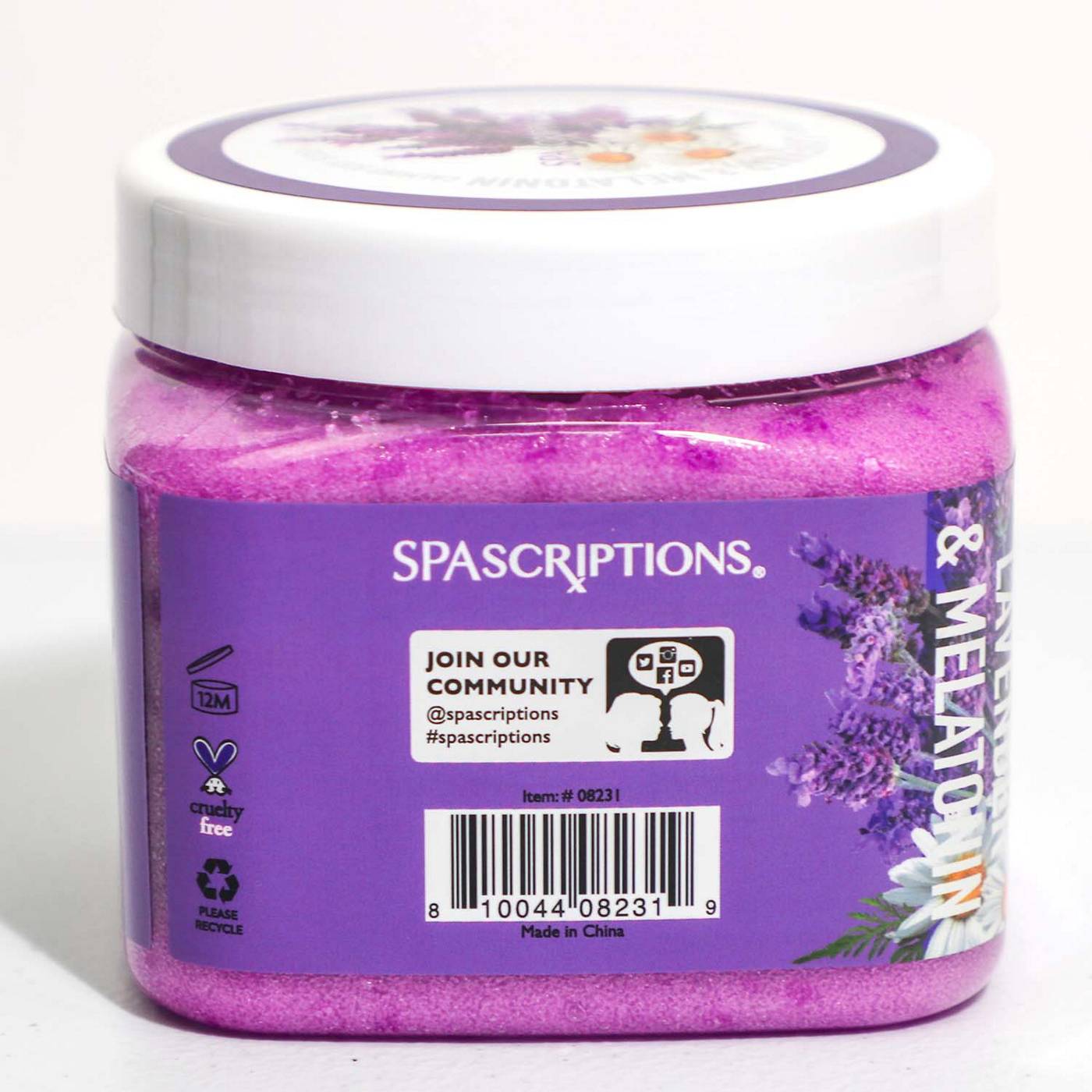 SpaScriptions Calming Body Scrub - Lavender & Melatonin ; image 5 of 5