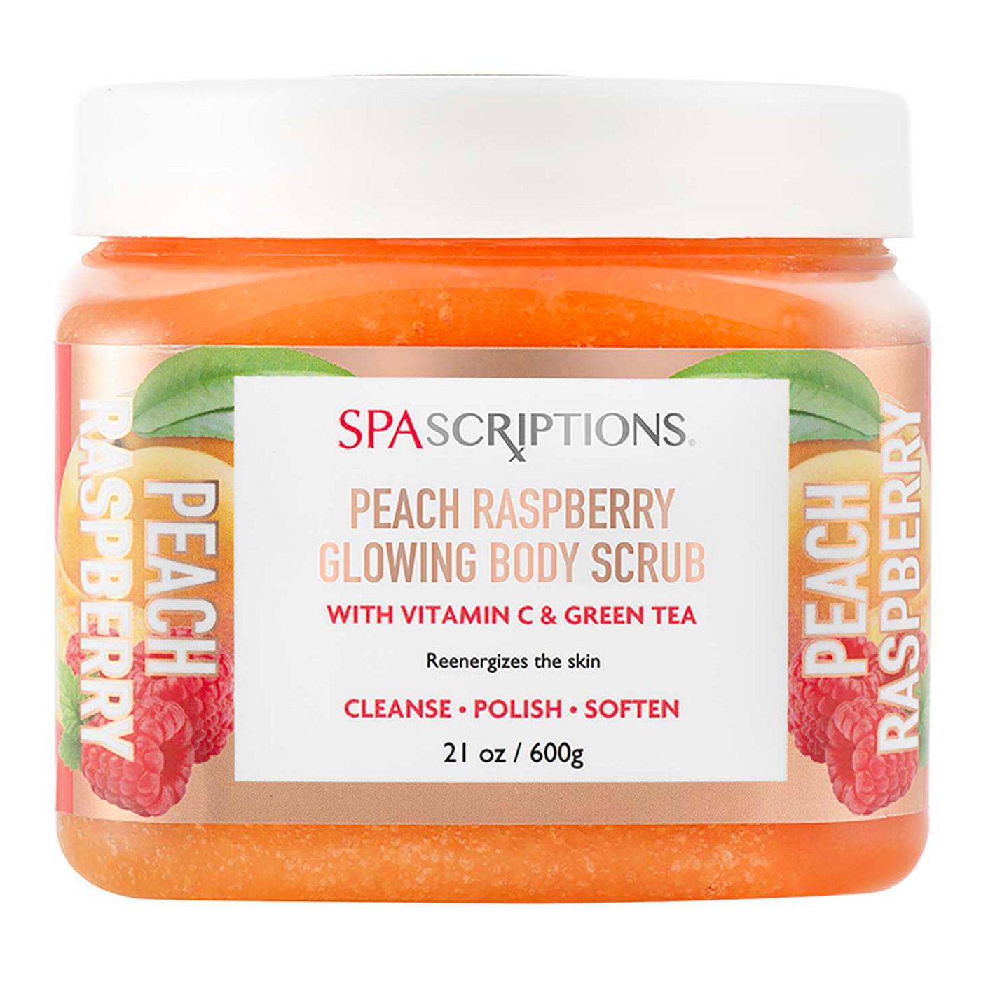 SpaScriptions Glowing Body Scrub - Peach Raspberry; image 1 of 5