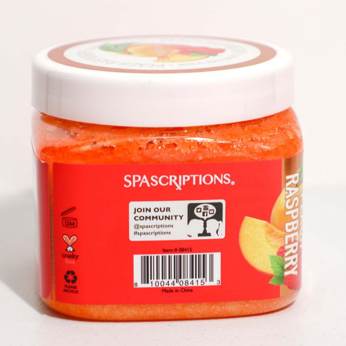 SpaScriptions Glowing Body Scrub - Peach Raspberry; image 4 of 5