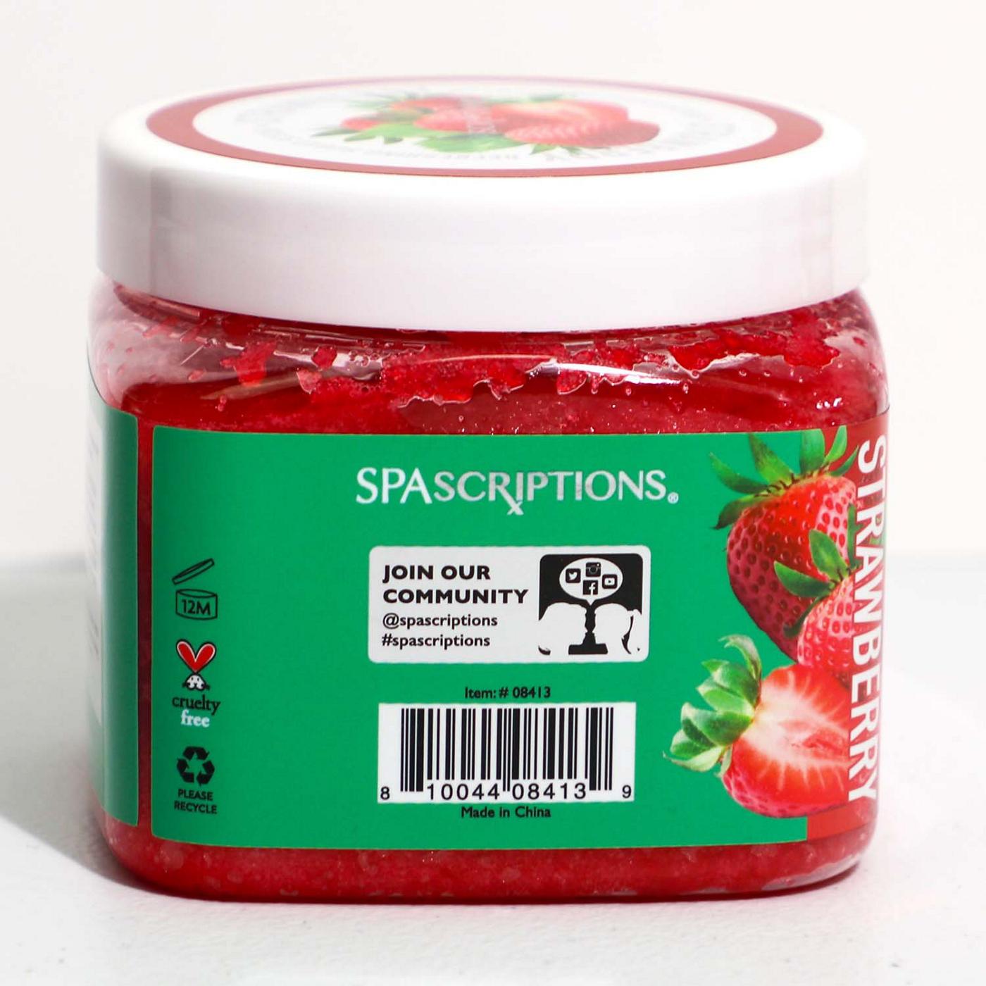 SpaScriptions Refreshing Sugar Scrub - Strawberry; image 5 of 5