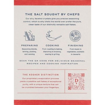 Diamond Crystal Salt Co Kosher Salt Flakes, 1 lb