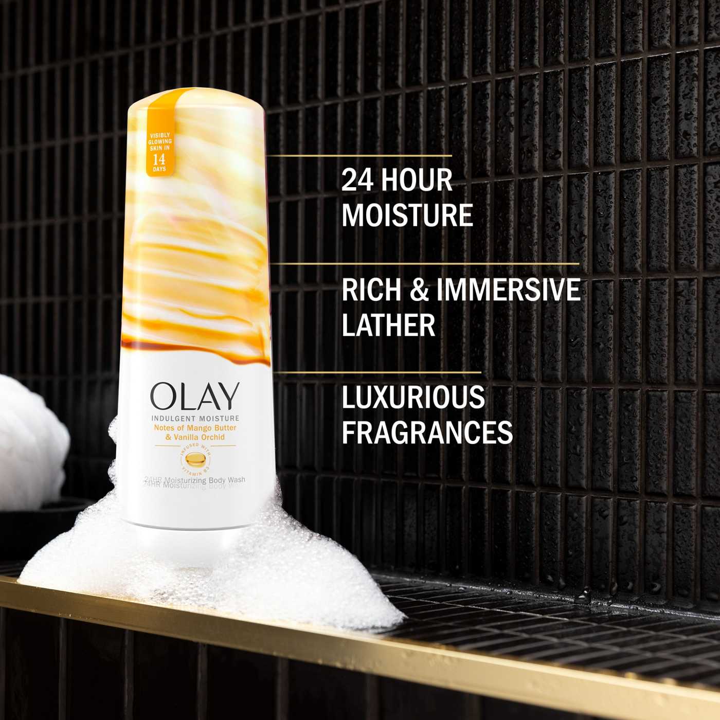 Olay Indulgent Moisture Body Wash - Mango Butter & Vanilla Orchid; image 7 of 8