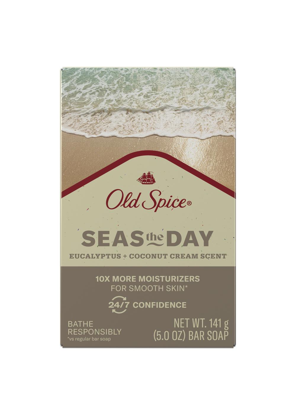 Old Spice Seas The Day Bar Soap - Eucalyptus & Coconut Cream; image 2 of 2