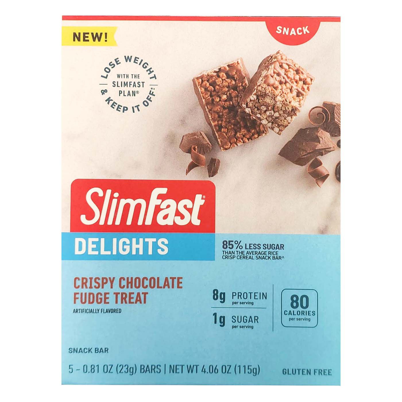 SlimFast Delights Crispy Treat - Chocolate Fudge - Shop Diet & fitness ...