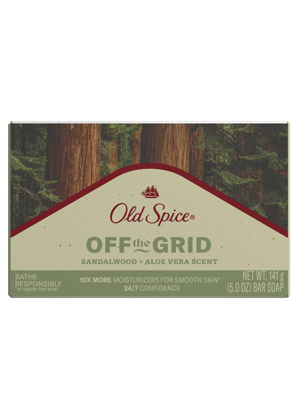 Old Spice Off The Grid Bar Soap - Sandalwood & Aloe Vera; image 1 of 2