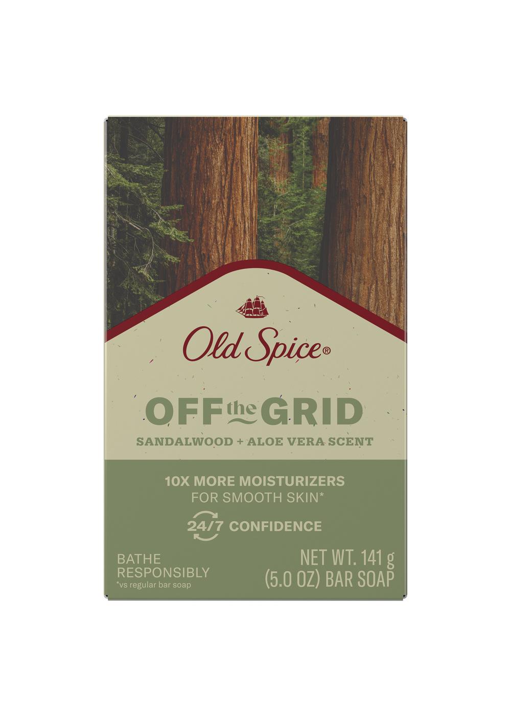 Old Spice Off The Grid Bar Soap - Sandalwood & Aloe Vera; image 2 of 2