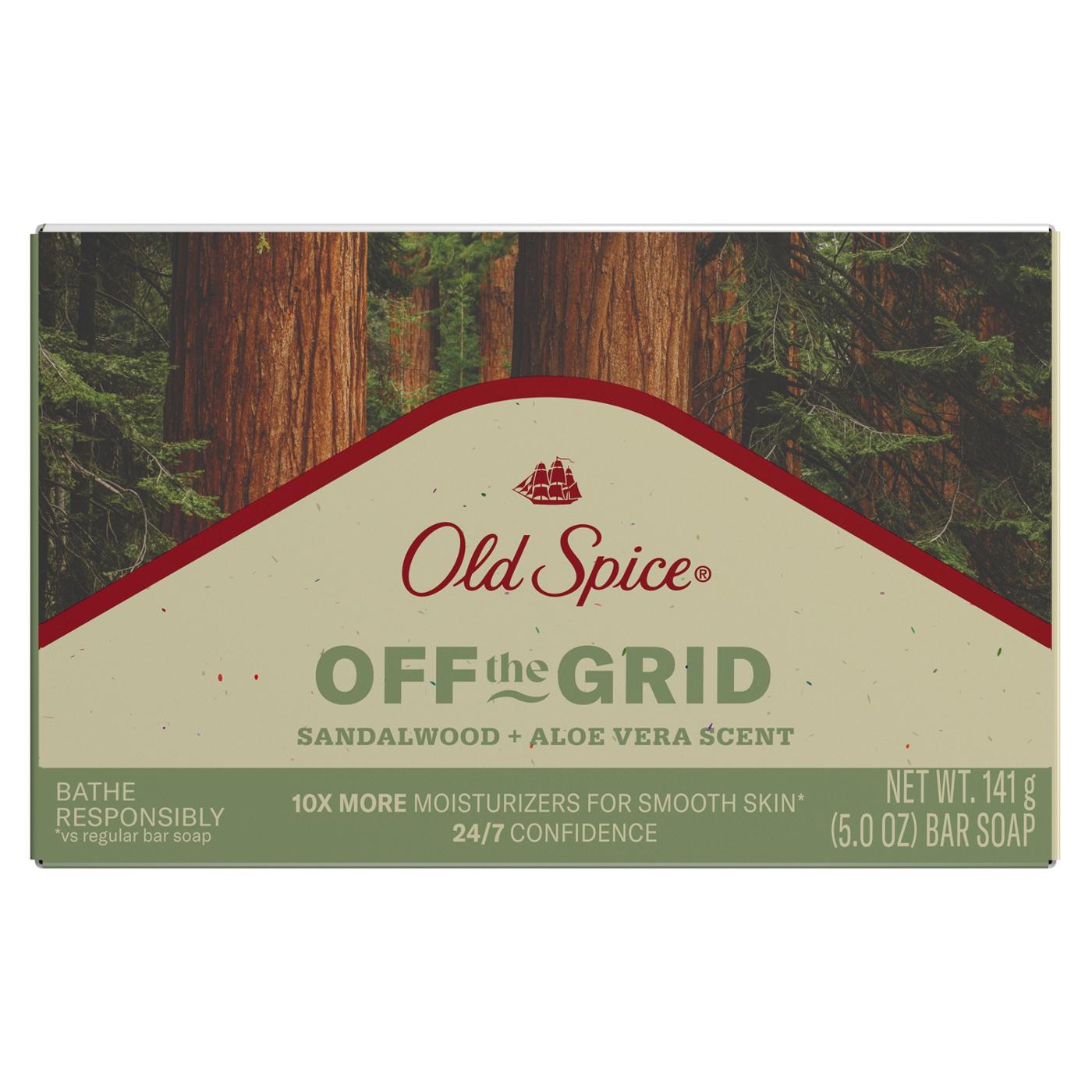 Old Spice Off The Grid Bar Soap - Sandalwood & Aloe Vera; image 3 of 9