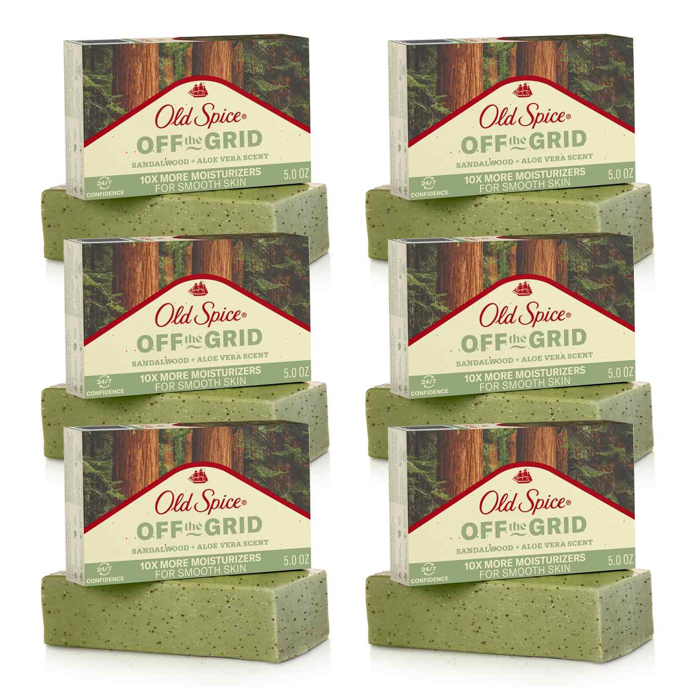 Old Spice Off The Grid Bar Soap - Sandalwood & Aloe Vera; image 4 of 9