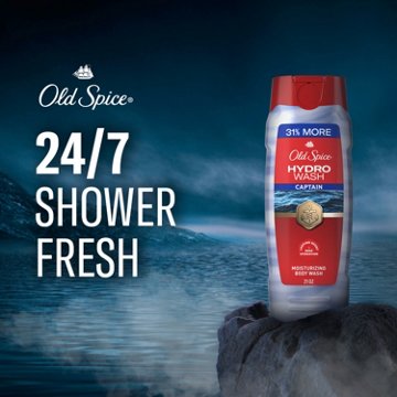 Old Spice Red Collection Body Wash for Men, Captain Scent, Shower Fresh, 21oz