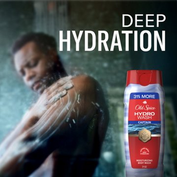 Old Spice Red Collection Body Wash for Men, Captain Scent, Shower Fresh, 21oz