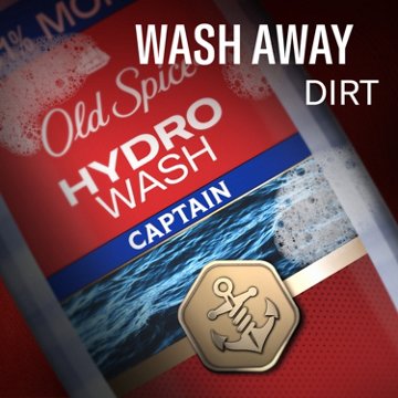 Old Spice Red Collection Body Wash for Men, Captain Scent, Shower Fresh, 21oz