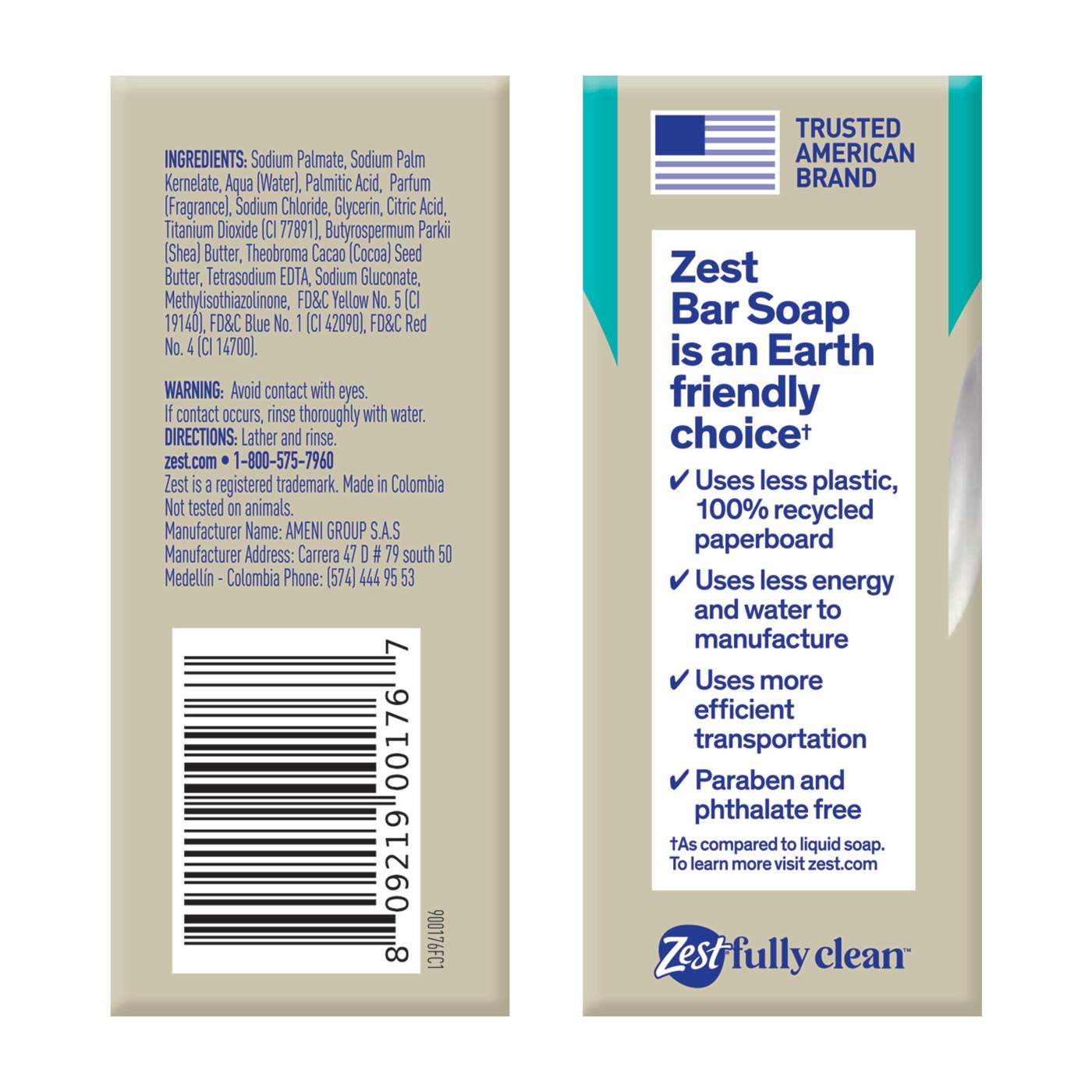 Zest Bar Soap Cocoa Butter & Shea Shop Hand & bar soap at HEB
