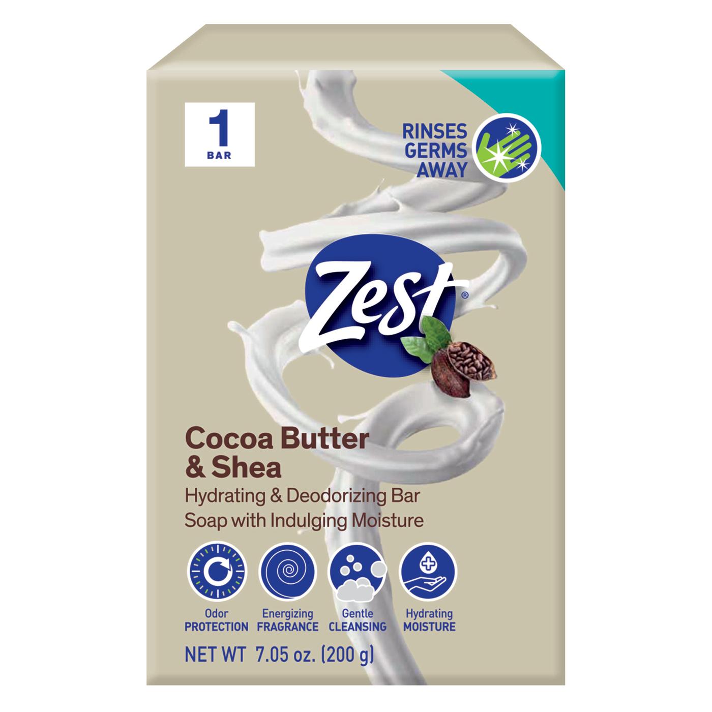 Zest Bar Soap - Cocoa Butter & Shea; image 3 of 3