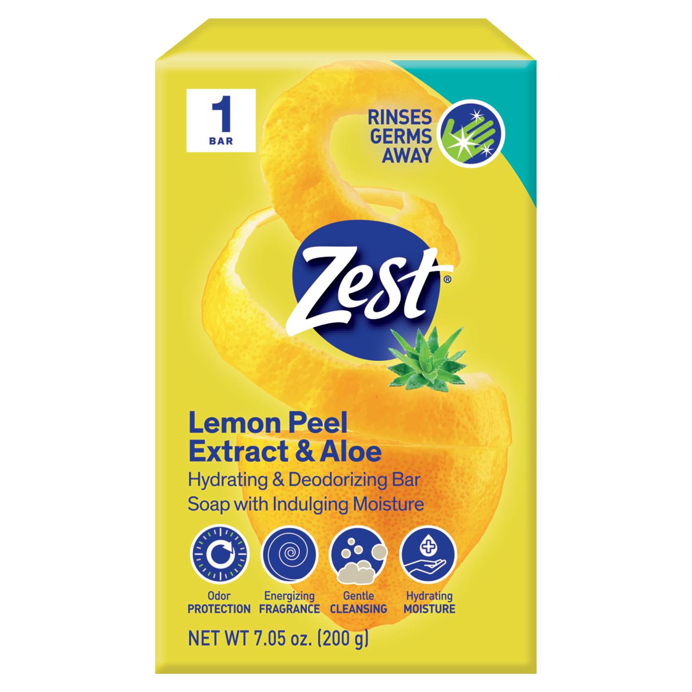 Zest Bar Soap - Lemon Peel Extract & Aloe; image 3 of 3