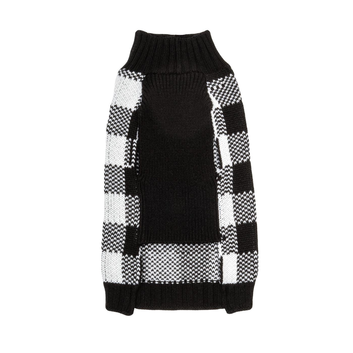 Simply Dog Black Buffalo Check Sweater Large - Shop Clothes at H-E-B