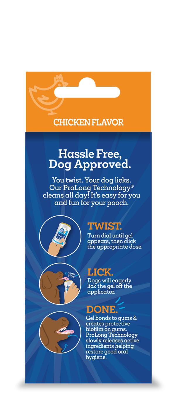 Vetality Brush Free Twist & Lick Oral Gel For Dogs - Chicken; image 3 of 3