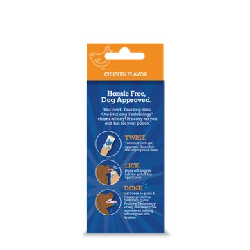 Vetality Brush Free Twist & Lick Oral Gel For Dogs - Chicken, 1.83 oz