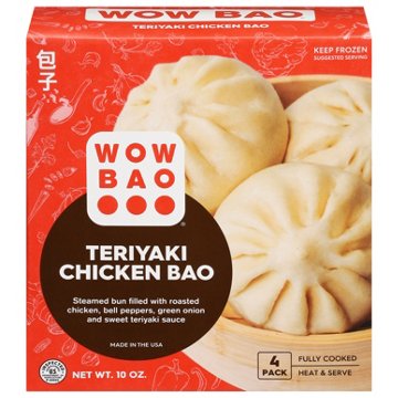 Wow Bao Teriyaki Chicken Bao Buns, 4 ct