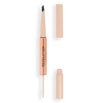 Makeup Revolution Fluffy Brow Duo Pencil - Ash Brown