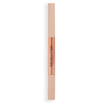 Makeup Revolution Fluffy Brow Duo Pencil - Ash Brown