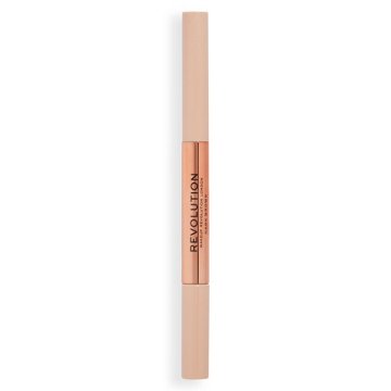 Makeup Revolution Fluffy Brow Duo Pencil - Dark Brown