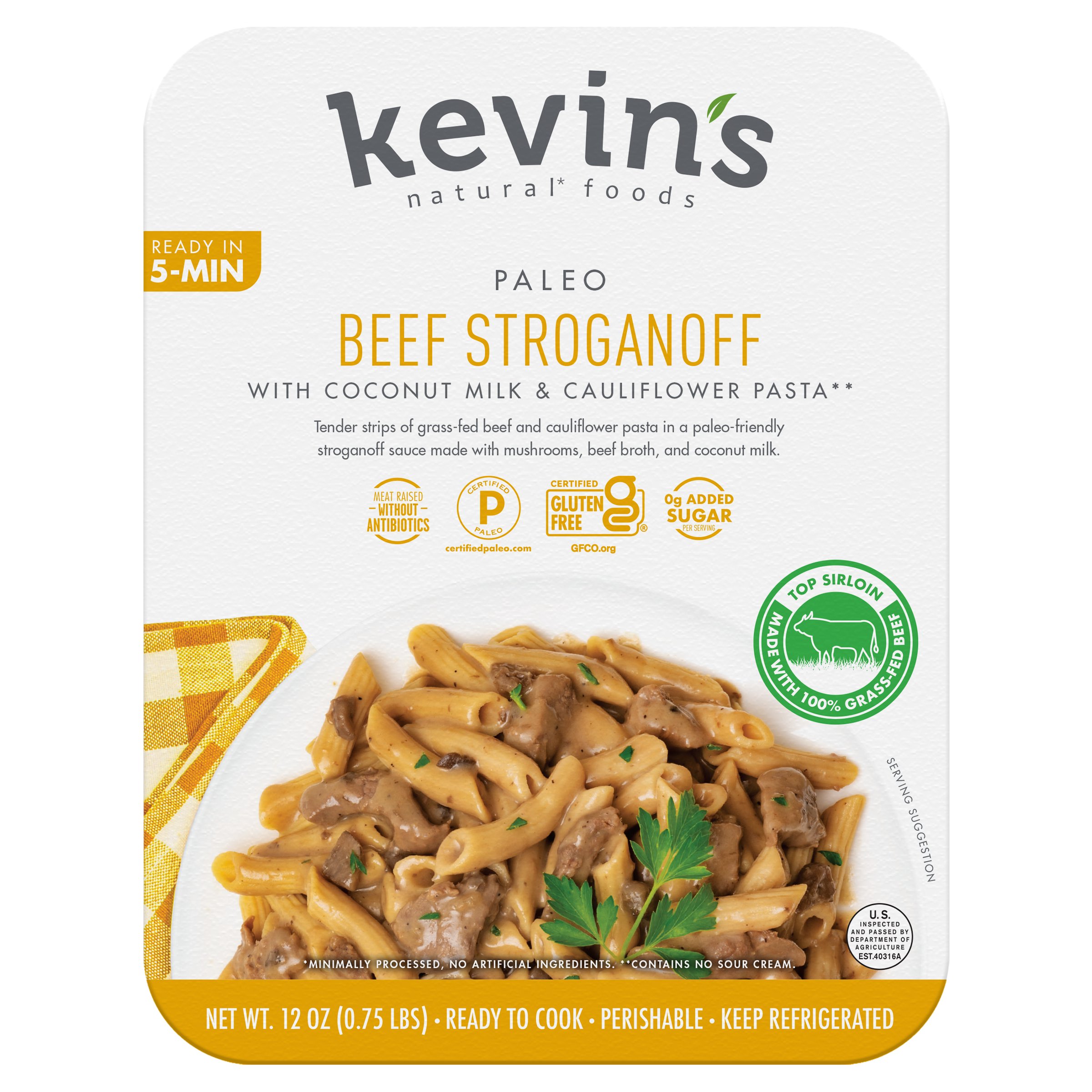 Kevin S Natural Foods Paleo Beef Stroganoff Shop Entrees Sides At H E B