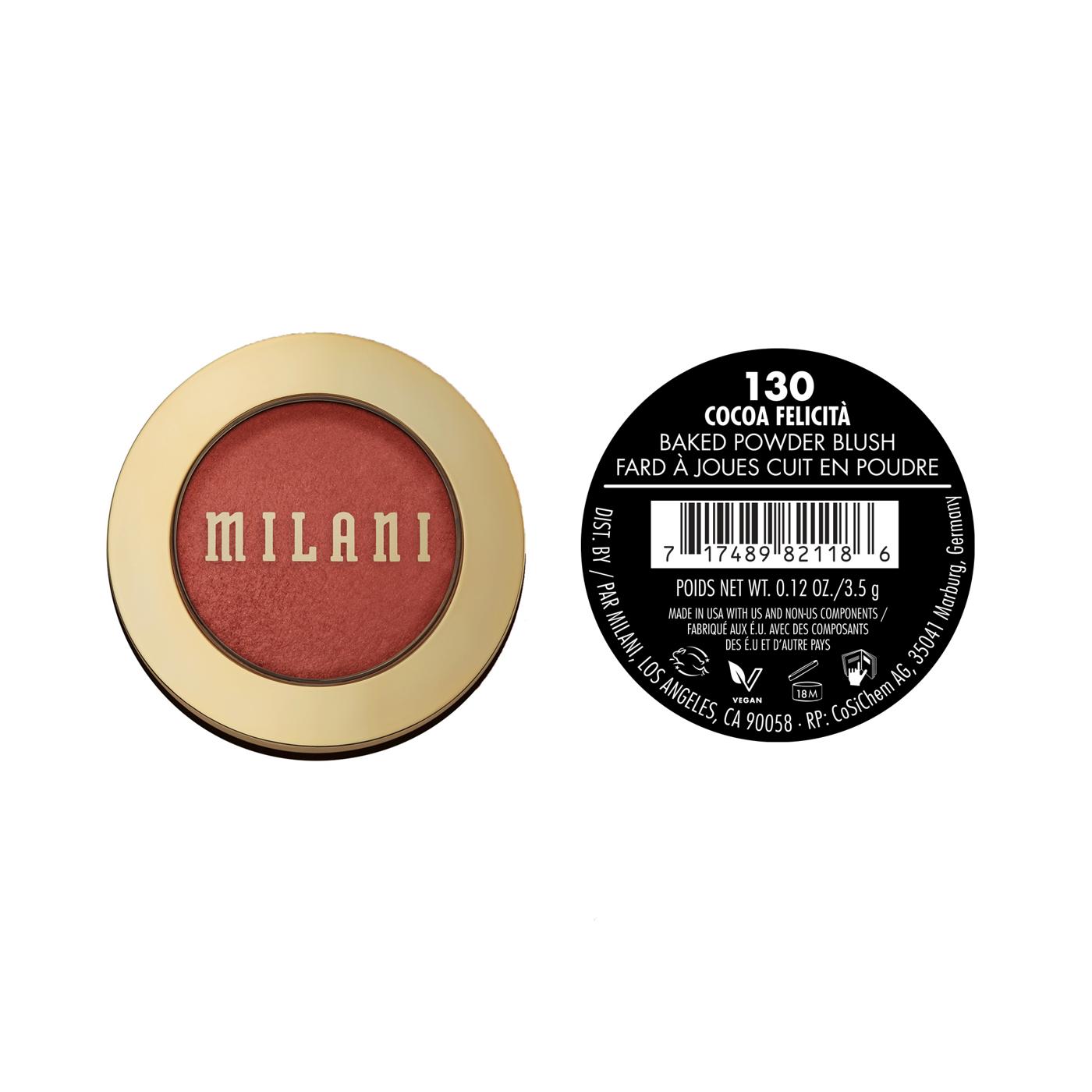 Milani Baked Blush - Cocoa Felicita; image 8 of 8